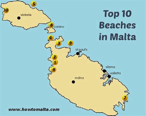 best beaches malta map.